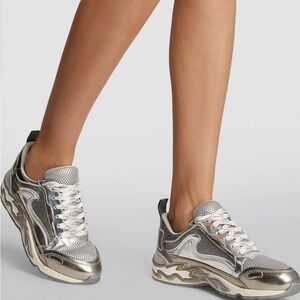 Sandro Metallic Silver Women's Sneakers